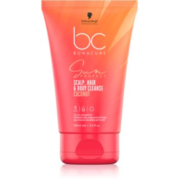 Schwarzkopf Professional BC Bonacure Sun Protect Scalp, Hair & Body Cleanse gel de duș 2 in 1 - imagine 2